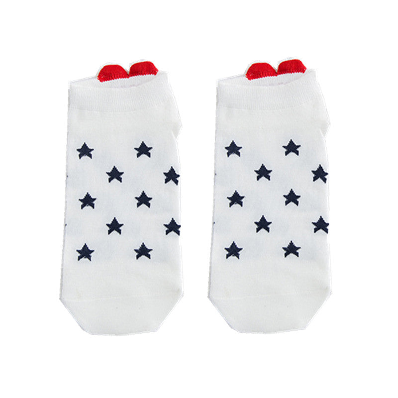 Women's Socks Cotton Heel With Hearts Low Top Invisible Short Tube Breathable Cute Japanese Style Wholesale