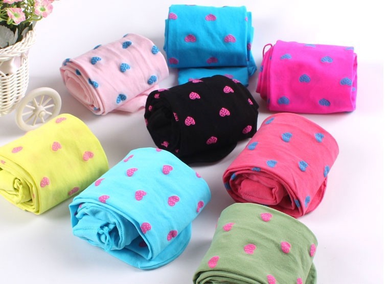 Love Polka Dot Candy Color Velvet Pantyhose