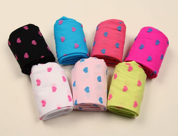 Love Polka Dot Candy Color Velvet Pantyhose